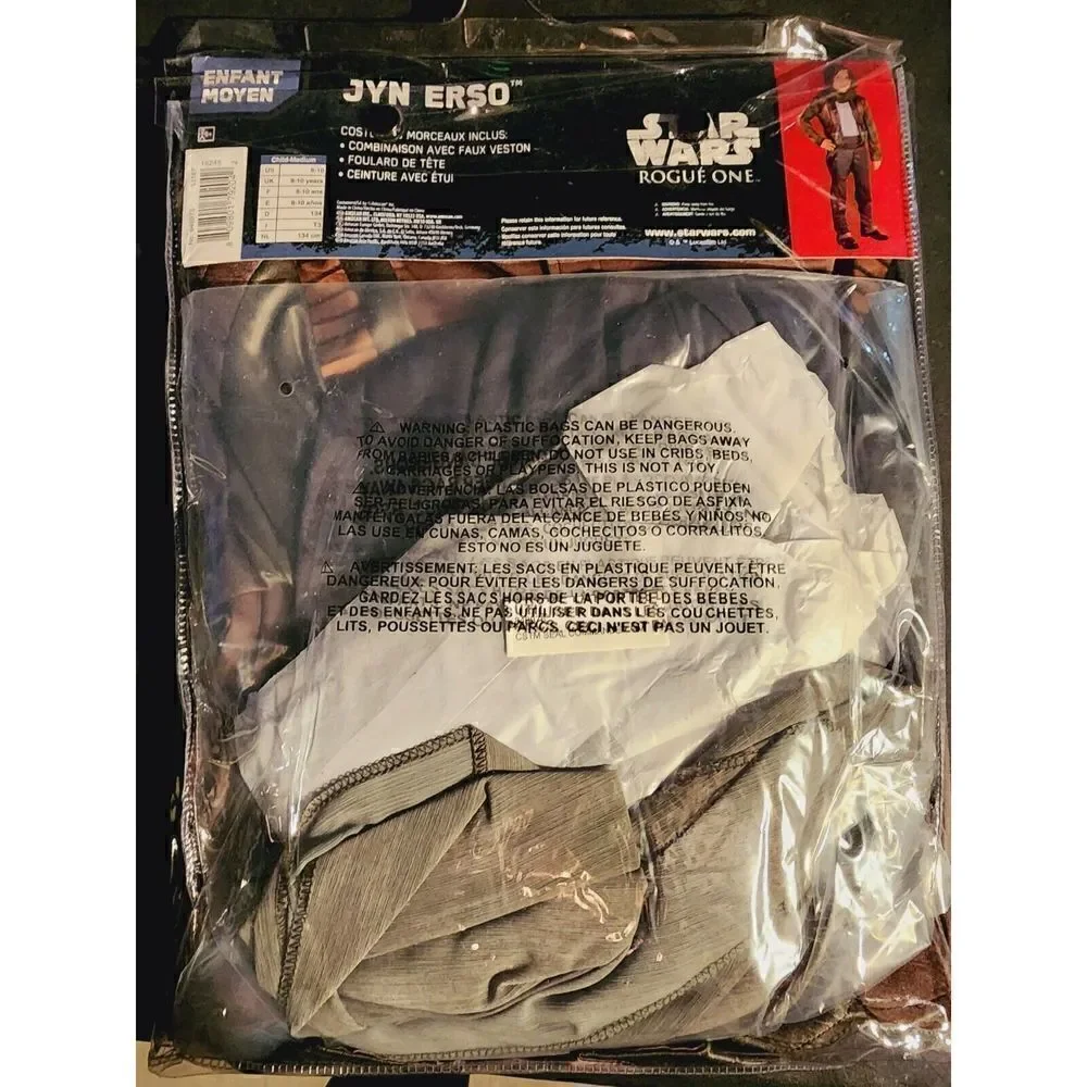 Disney Star Wars Rogue One Jyn Erso Costume Halloween Jedi Child Size 8/10